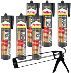 6x Klej montażowy Pattex One4All Błyskawiczna przyczepność 440g