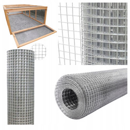 Siatka Hodowlana Zgrzewana 25 Mb Ocynkowana Gruba 15X15