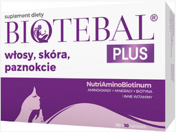 Biotebal Plus Włosy Skóra Paznokcie, 30 tabletek +