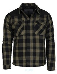 Mil-Tec Kurtka Drwala Lumber Jacket Czarny/Oliwkowy - XL