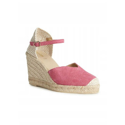 Geox Damskie Espadryle Na Koturnie Różowe Skórzane 37