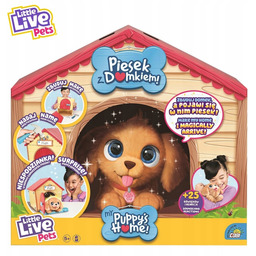 Little Live Pets Piesek Z Domkiem Pluszowa Interaktywna