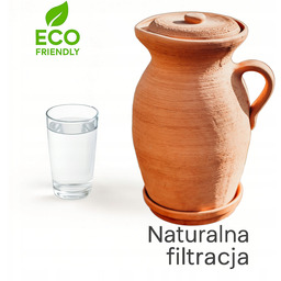 Naturalny filtr oczyszczający |Dzbanek gliniany |4 L "Glina