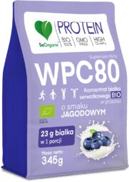 BeOrganic WPC 80, koncentrat białka serwatkowego Bio, smak