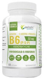 Wish Witamina B6 50 mg, 60 kapsułek