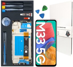WYŚWIETLACZ LCD DO SAMSUNG GALAXY M33 ORYGINAŁ RAMKA
