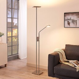 Lindby Lampa LED oświetlająca sufit Jonne z ramieniem