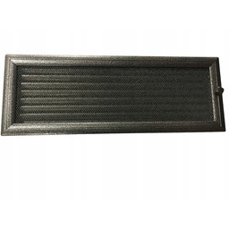 Kratka kominkowa went. oskar czarno-srebrna 17x49 z żaluzją