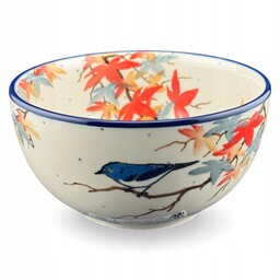 Miska na zupę 500 ml Unikat Jesień ptaszek