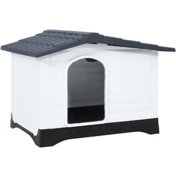 Vidaxl Buda Dla Psa, Szara, 90,5X68X66 Cm, Polipropylen