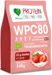 BeOrganic WPC 80, koncentrat białka serwatkowego Bio, smak