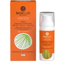 BasicLab Prewencja i Antyoksydacja SPF 50+ Lekka emulsja