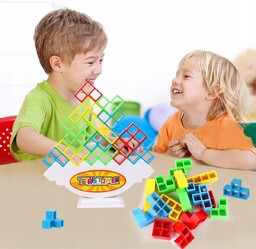 GRA EDUKACYJNA TETRA TOWER UKŁADANKA WIEŻA PREZENT TETRIS