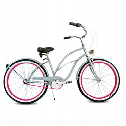 Damski rower miejski 26 RoyalBi holenderski różowy Pink