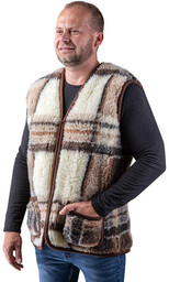 Decodoma Kamizelka męska z runa owczego KRATA vel