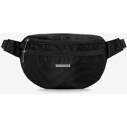 Nerka z poliestru z odpinanym paskiem czarna