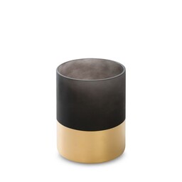 Eurofirany Świecznik Peonia 5 12x15 czarny złoty ze