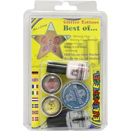 Eulenspiegel - 730515 - Zestaw brokatowych tatuaży Best