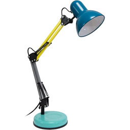 Vintage przegubowa lampa biurkowa Ralph Niebieska, miętowa, szara