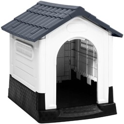 Vidaxl Buda Dla Psa, Szara, 57X68X66 Cm, Polipropylen