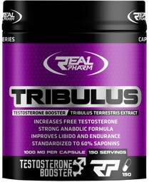 REAL PHARM, Tribulus 1000 mg, 150 kapsuek