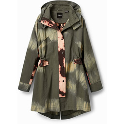 Parka z efektem tie-dye