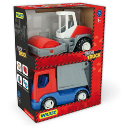 Tech Truck Śmieciarka i walec w kartonie