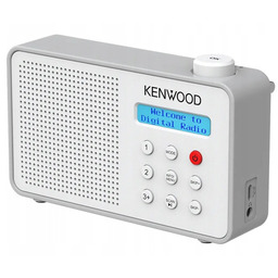 Radio Kenwood CR-M25DAB-W Cyfrowe Przenośne Szaro-biały