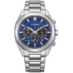 CITIZEN Zegarek Modern Chromo CA4590-81L Srebrno-granatowy