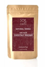Naturalna Henna Indyjska ORZECHOWY BRĄZ, Soil & Earth,