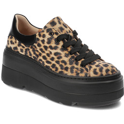 Armodo Beżowe Sneakersy Modne Obuwie Damskie Pantera