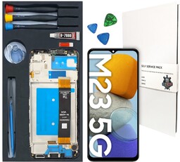 WYŚWIETLACZ LCD DO SAMSUNG GALAXY M23 ORYGINAŁ RAMKA