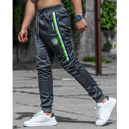 Spodnie męskie dresowe grafitowe Recea