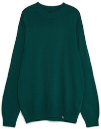 Cropp - Czarny sweter z półgolfem - Khaki