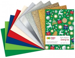 Blok Efekt XMas 10ark A5 Happy Color HC-HA-3815-1520-XM-18978