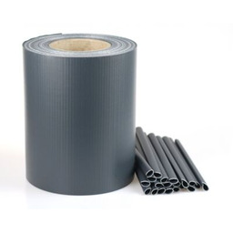 Taśma ogrodzeniowa z klipsami grafit 19 cm x