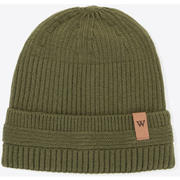 Czapka zimowa z wywijanym brzegiem zielona