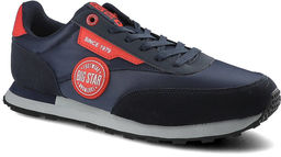Big Star Granatowe Sneakersy Męskie Modne Półbuty