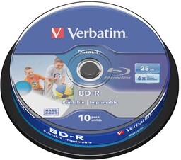 Płyta BD-R SL Verbatim 25GB Cake 10szt.