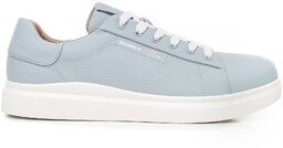 Damskie klasyczne sneakersy na platformie niebieskie
