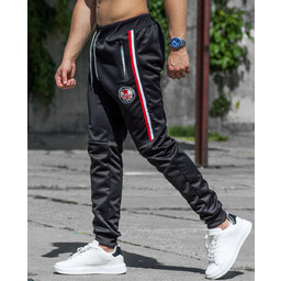 Spodnie męskie dresowe czarne Recea