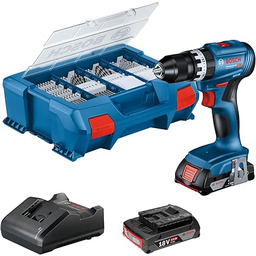 Bosch GSB 18V-45 2x 2,0Ah Zubehör L-CASE 06019K3306