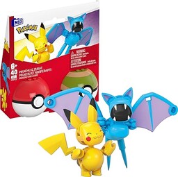 MEGA Pokemon Pokeball Pikachu i Zubat Zestaw konstrukcyjny