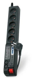 Acar Listwa przeciwprzepięciowa 504WF EMI/RFI (3m ; czarny