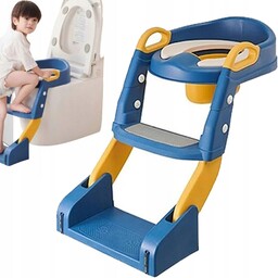 Nocnik Z Drabinką Składany Dla Dzieci Antypoślizgowy Niebieski