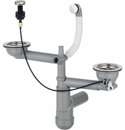 DEANTE Syfon SPACE-SAVER LUX do zlewozmywaka granitowego 1,5