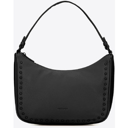 Damska torebka na ramię z imitacji skóry czarna