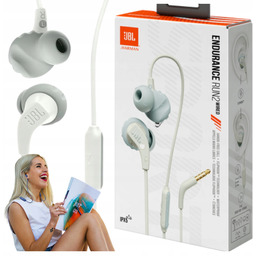 Słuchawki dokanałowe Jbl Endurance Run 2 Białe Bas