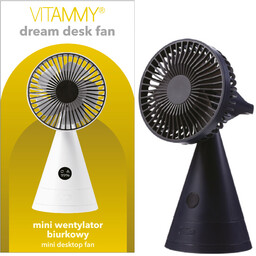 VITAMMY DREAM DESK FAN GRANATOWY Mini wentylator biurkowy