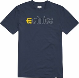 t-shirt męski ETNIES ECORP TEE Navy/White/Yellow